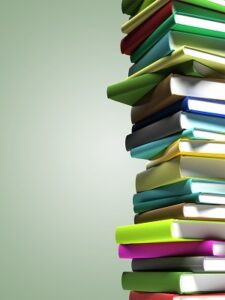 colorful stacked books
