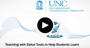 video on teaching with Sakai tools to help students learn