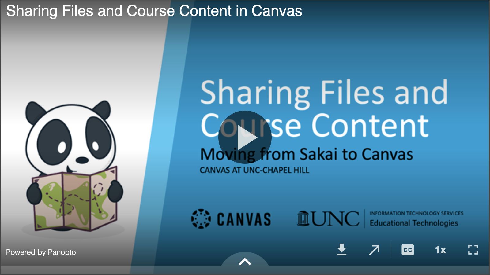 View recording on sharing Canvas files and course content